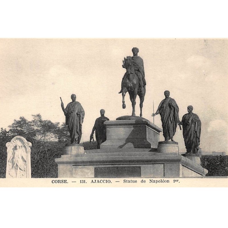 AJACCIO : statue de napoléon 1er - tres bon etat