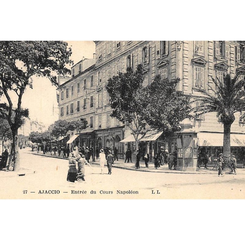 AJACCIO : entrée du cours napoléon - tres bon etat