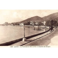 AJACCIO : la promenade du bord de mer et le quartier des etrangers - tres bon etat