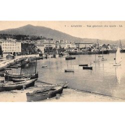 AJACCIO : vue generale des quais - tres bon etat