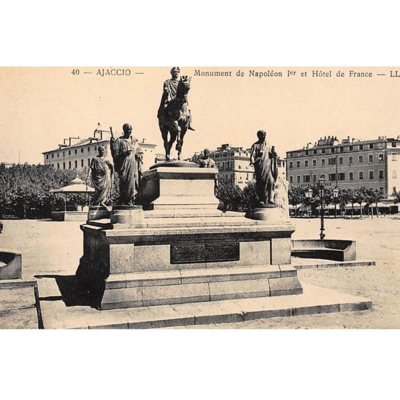 AJACCIO : monument de napolon 1er et hotel de france - tres bon etat