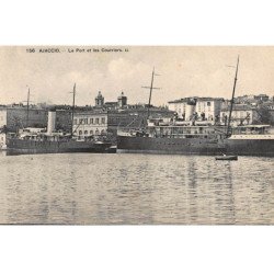 AJACCIO : le port et les courriers - tres bon etat