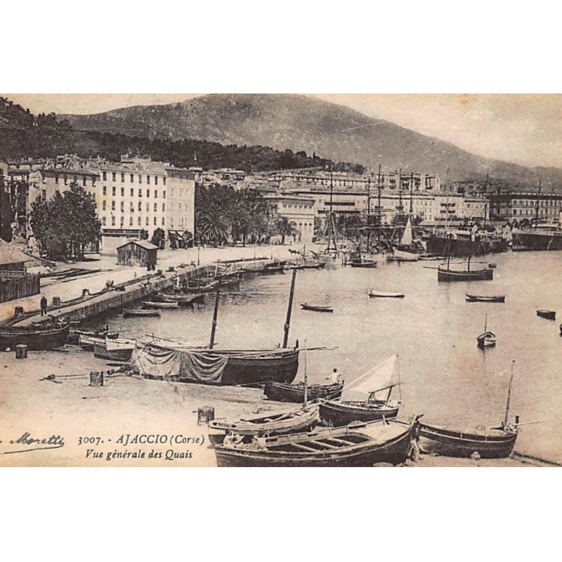 AJACCIO : vue generale des quais - tres bon etat