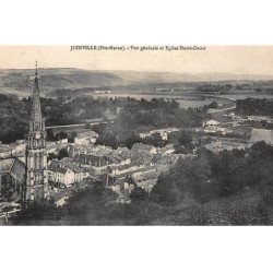 JOINVILLE : vue générale et eglise notre-dame - tres bon etat