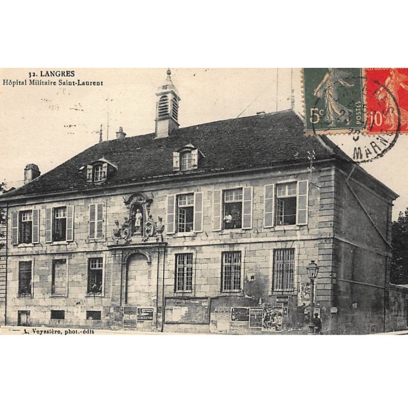 LANGRES : hopital militaire saint-laurent - tres bon etat