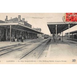LANGRES : la gare langres-marne - tres bon etat