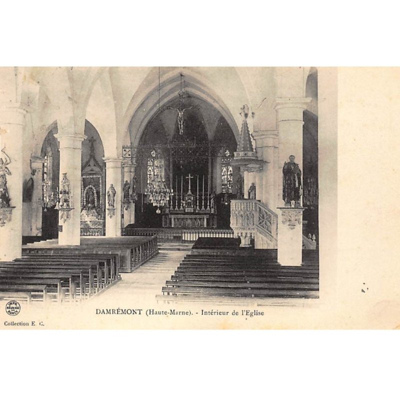 DAMREMONT : interieur de l'eglise - tres bon etat