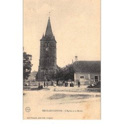 HEUILLEY-COTTON : l'eglise et la mairie - tres bon etat