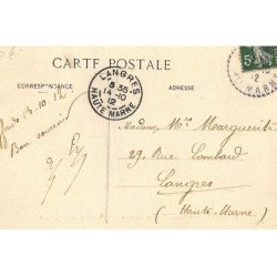 LEFFONDS : la place l'eglise le bureau de poste - etat