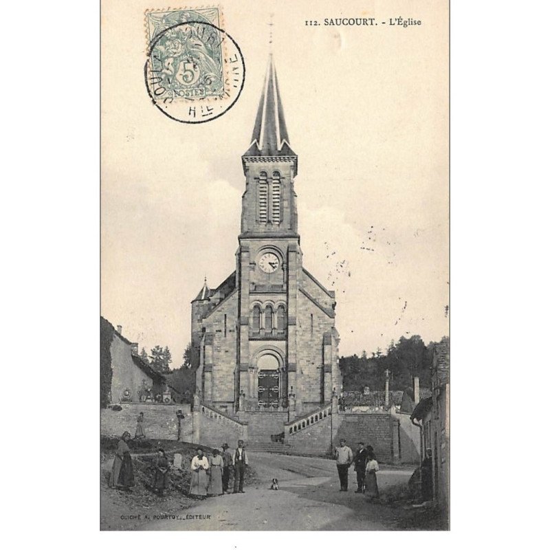 SAUCOURT : l'eglise - tres bon etat