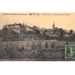 NOGENT-en-BASSIGNY : vue panoramique, l'ancien chateau et l'eglise - tres bon etat