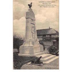 LONGPRE-les-CORPS-SAINTS : monument élevé à la mémoire des enfants du pays tués à l'ennemi - etat