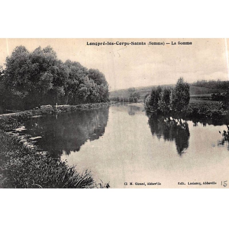 LONGPRE-les-CORPS-SAINTS : la somme, riviere - tres bon etat