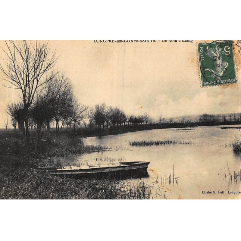 LONGPRE-les-CORPS-SAINTS : un coin d'etang - etat