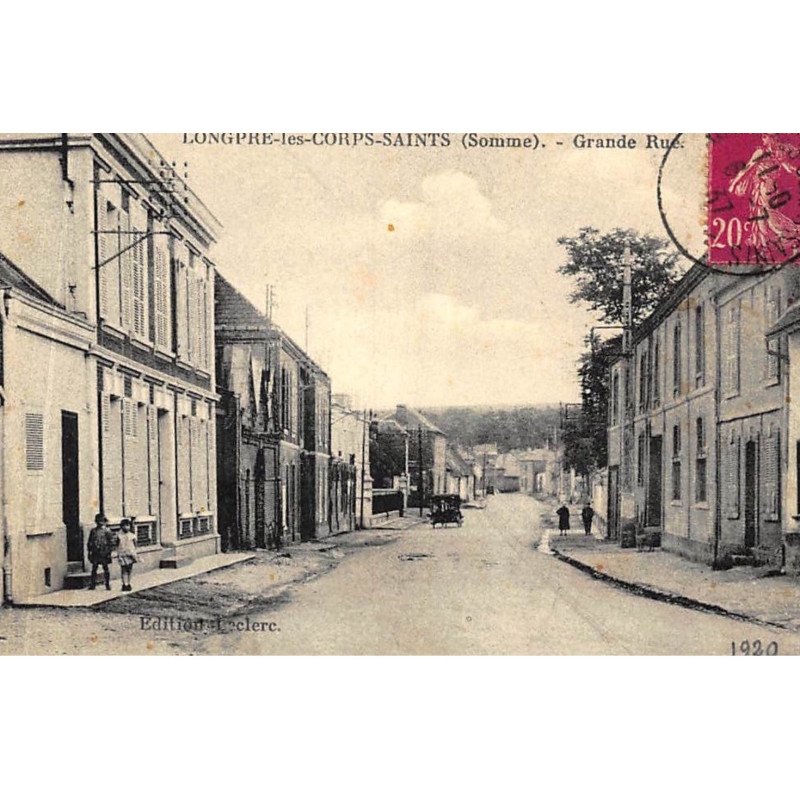 LONGPRE-les-CORPS-SAINTS : grande rue - etat
