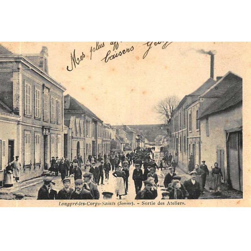 LONGPRE-les-CORPS-SAINTS : sortie des ateliers - etat