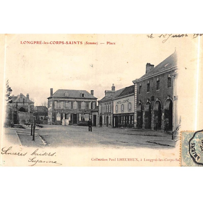 LONGPRE-les-CORPS-SAINTS : place - tres bon etat
