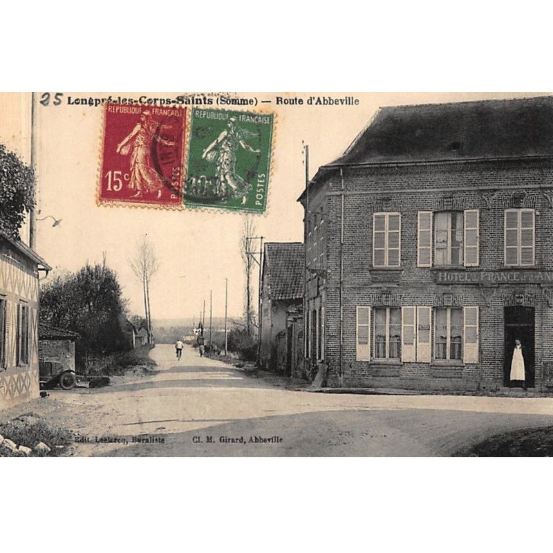 LONGPRE-les-CORPS-SAINTS : route d'abbeville - tres bon etat