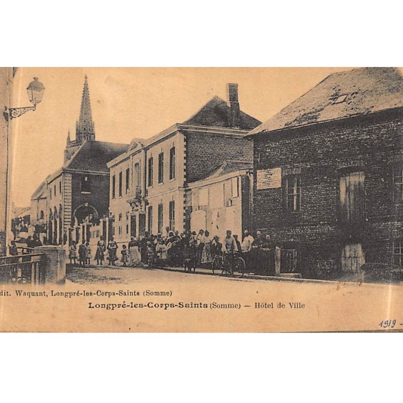 LONGPRE-les-CORPS-SAINTS : hotel de ville - etat