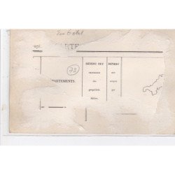 LE CHATELARD : le départ de l'autobus - place centrale - état (la carte a été collée dans un album)