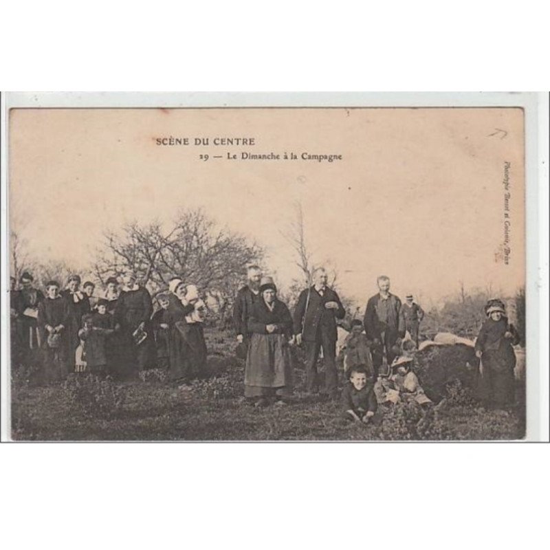 SCENE DU CENTRE : le dimanche à la campagne - très bon état
