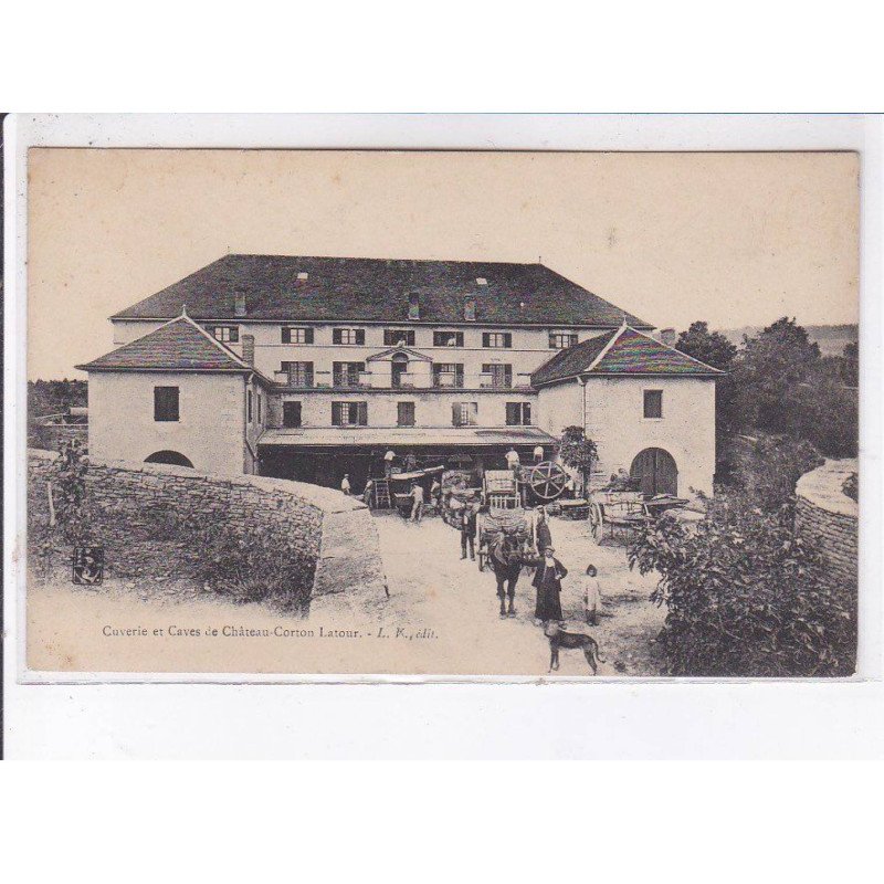 CORTON-GRANCEY: cuverie et caves du château - très bon état