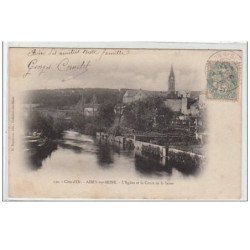 COTE D'OR : AISEY SUR SEINE : l'église et le cours de la Seine - très bon état