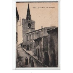 GRANE : grande rue et tour d'horloge - très bon état