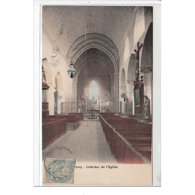 TOURY : intérieur de l'église - très bon état