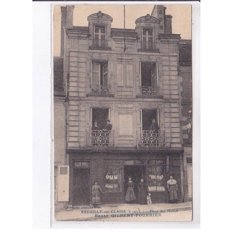 PREUILLY-sur-CLAISE: place des halles, bazar gilbert-fournier - très bon état