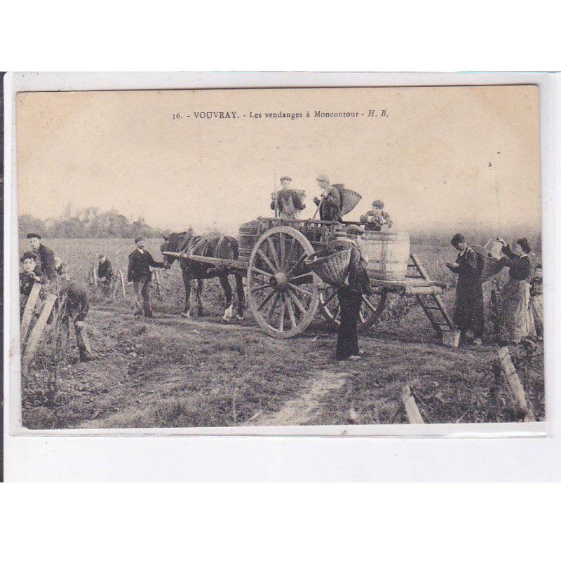 VOUVRAY: les vendanges à moncontour - très bon état