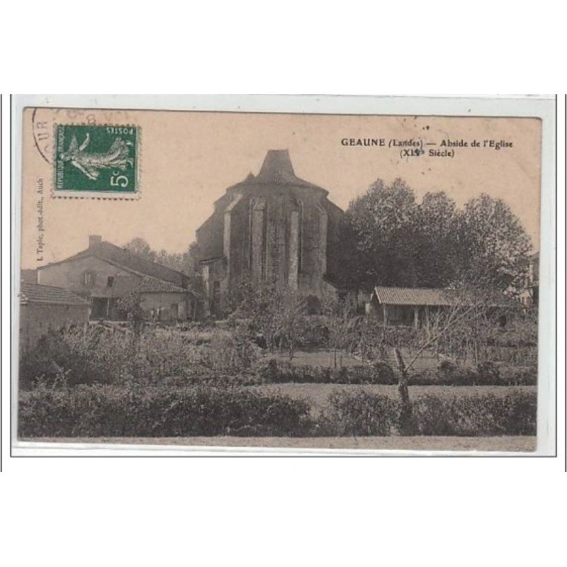 GEAUNE : abside de l'église (XIV° siècle) - très bon état