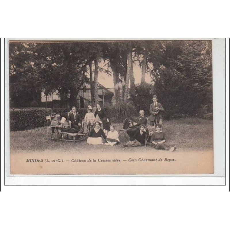 MUIDES : château de la Cressonnière - coin charmant de repos - très bon état