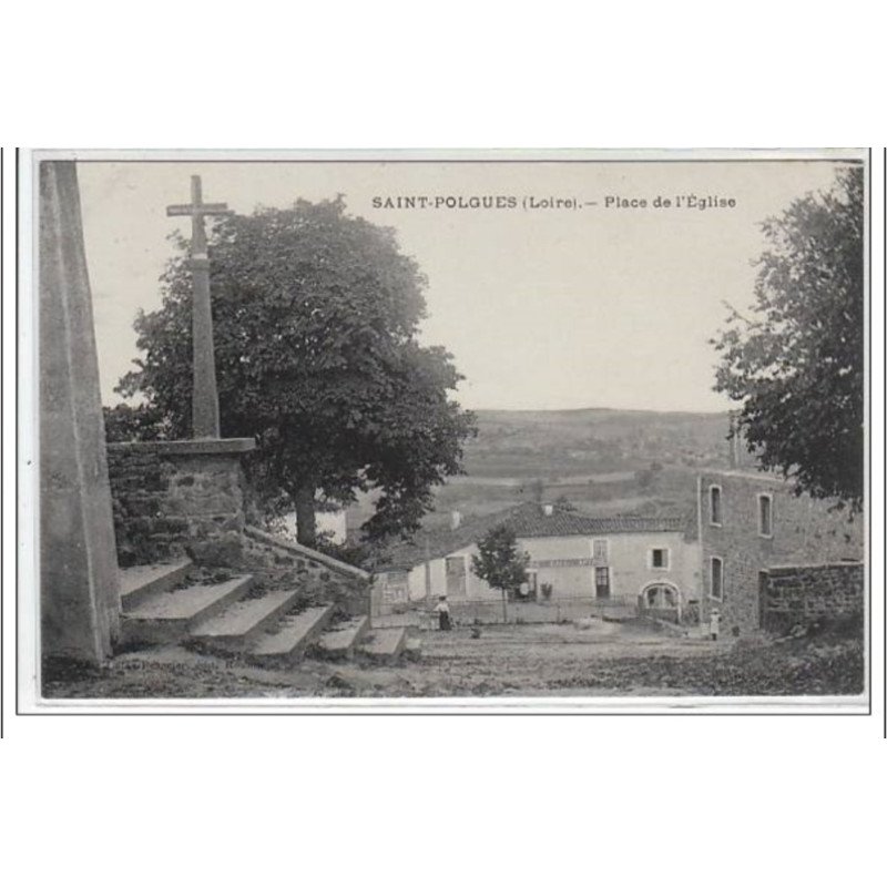 SAINT POLGUES : place de l'église - très bon état