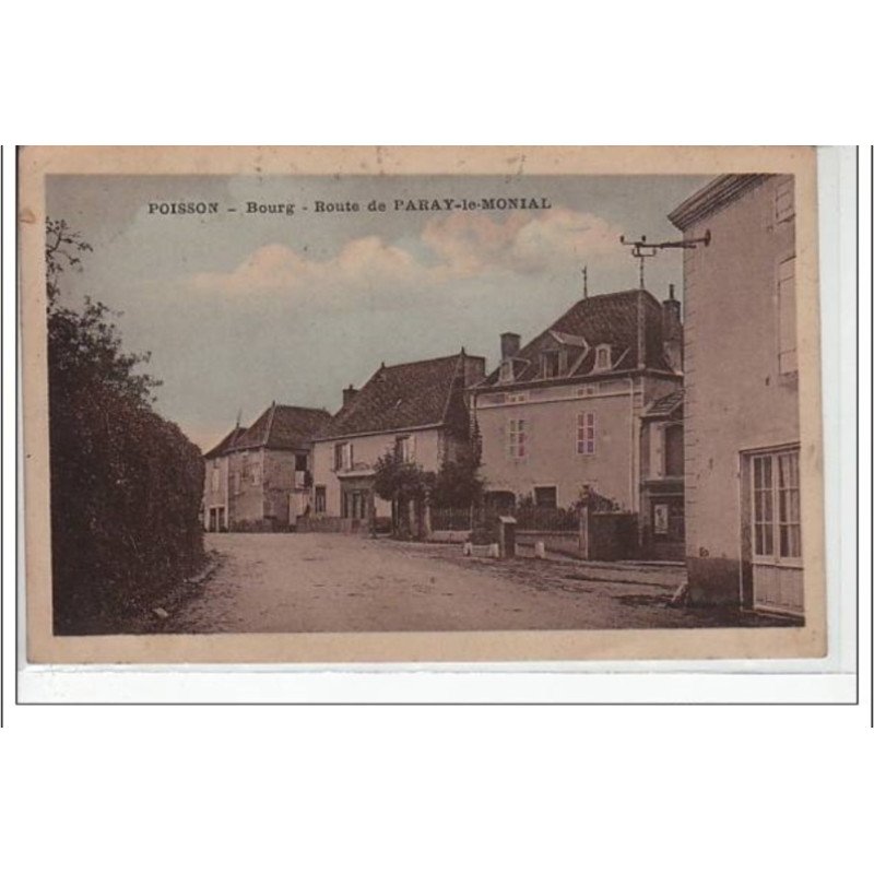 POISSONS - Bourg - Route de Paray le Monial  - très bon état
