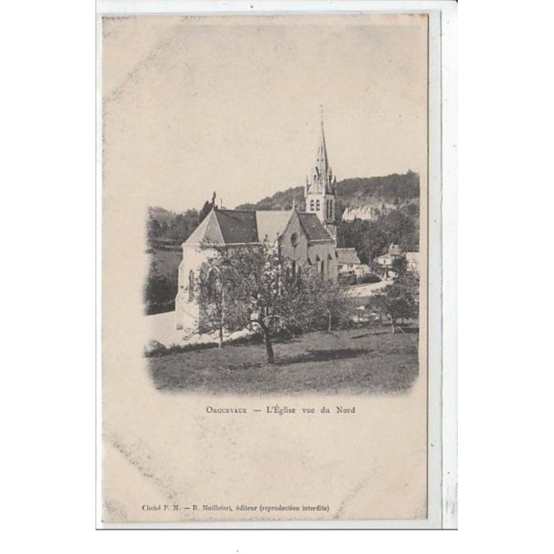 ORQUEVAUX : l'église vue du nord - très bon état