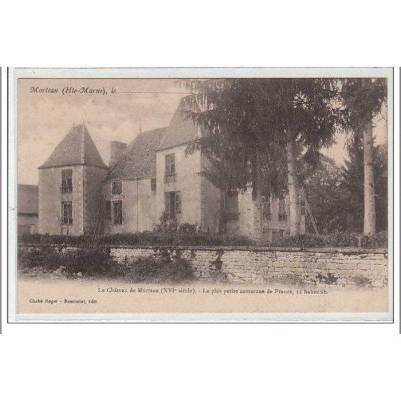 MORTEAU : le château de Morteau (XV° siècle) - la plus petite commune de France (12 habitants) - très bon état