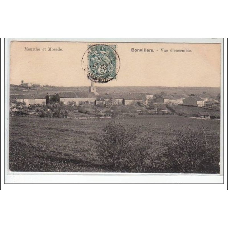 MEURTHE ET MOSELLE : BONVILLIERS : vue d'ensemble - très bon état