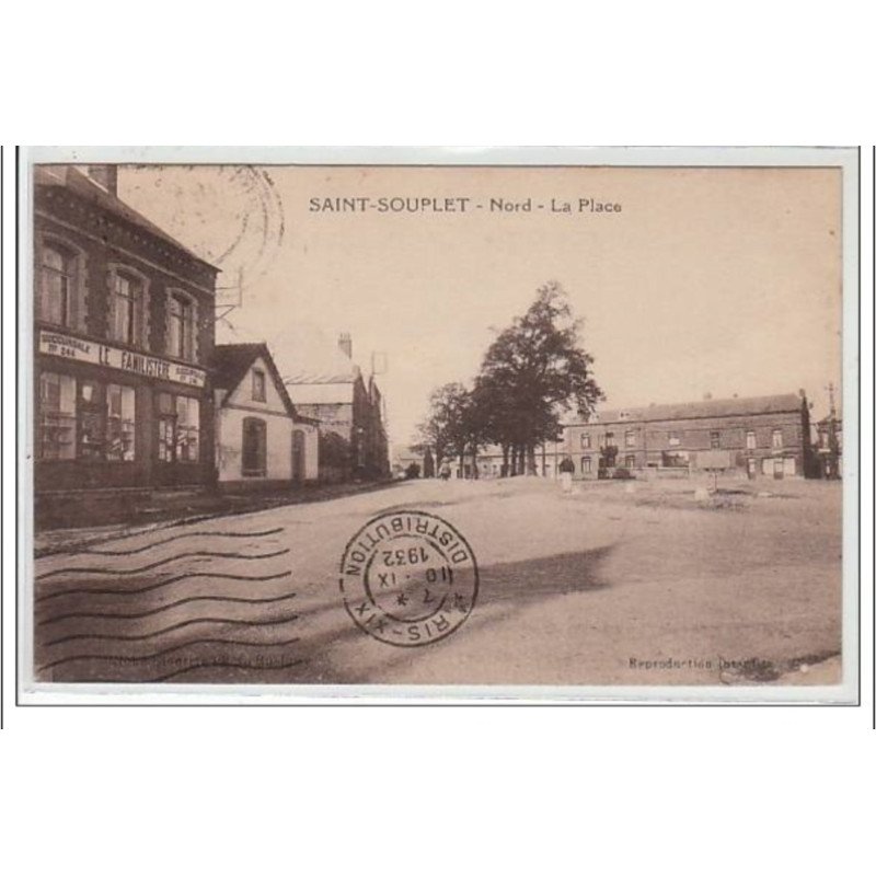 SAINT SOUPLET : Nord - la place - très bon état