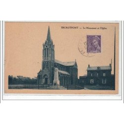 ESCAUTPONT : le monument et l'église - très bon état