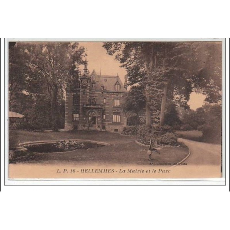 HELLEMMES : la mairie et le parc - très bon état