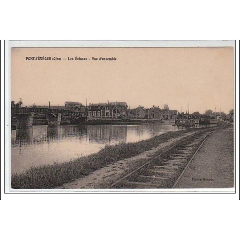 PONT L'EVEQUE : les écluses - vue d'ensemble - très bon état