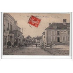 LE MESLE SUR SARTHE : rue d'Alençon - vue de la place - très bon état