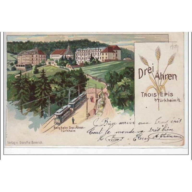 TÜRKHEIM  - Bergbahn Drei-ähren  (3 Epis) - très bon état