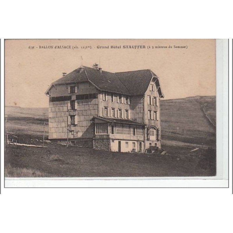 BALLON D'ALSACE - Grand Hôtel STAUFFER - très bon état BALLON D'ALSACE - Grand Hôtel STAUFFER - très bon état