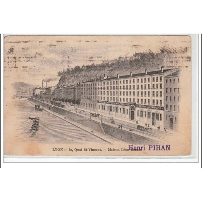 LYON - 30, quai St Vincent, Maison Henri Cousin - très bon état