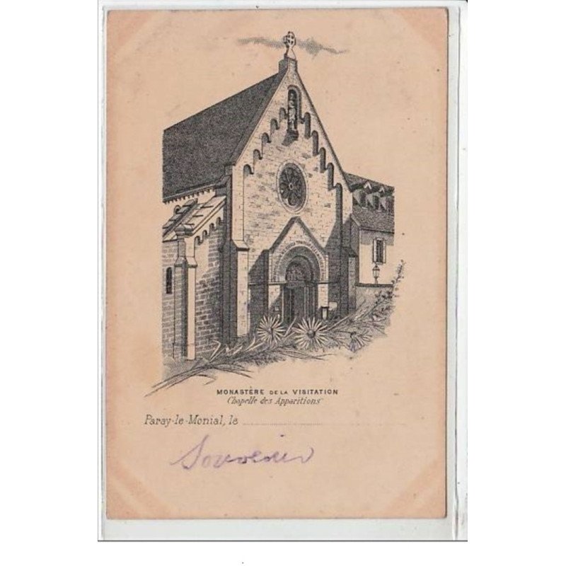 PARAY LE MONIAL : monastère de la Visitation - chapelle des Apparitions - très bon état
