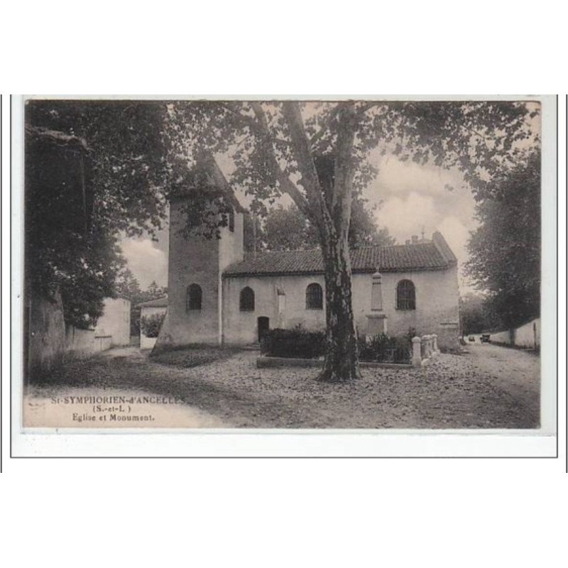 SAINT SYMPHORIEN D'ANCELLES : église et monument - très bon état