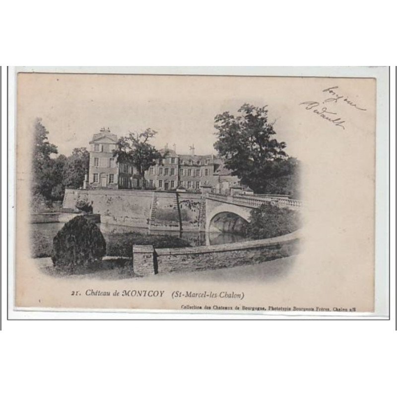 SAINT MARCEL LES CHALON : château de Montcoy - très bon état