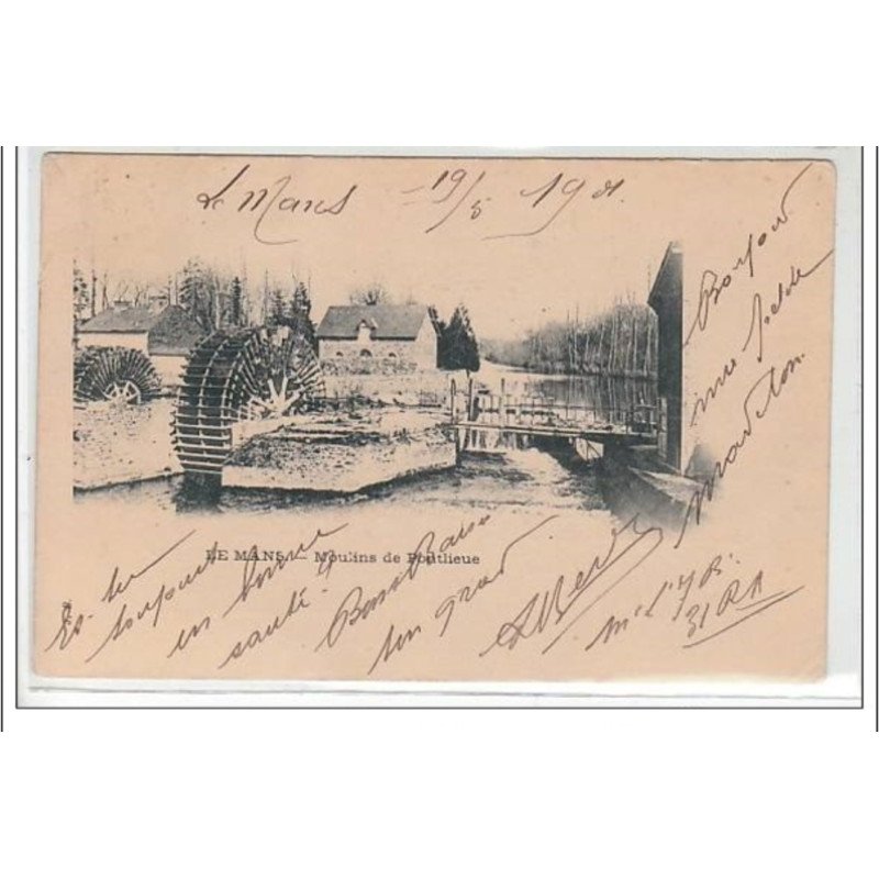 LE MANS : moulins de Pontlieue - MOULIN - très bon état
